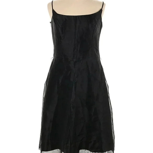 AFTER SIX Double layered Strappy Formal Dress In Black Size 14 - Picture 1 of 4